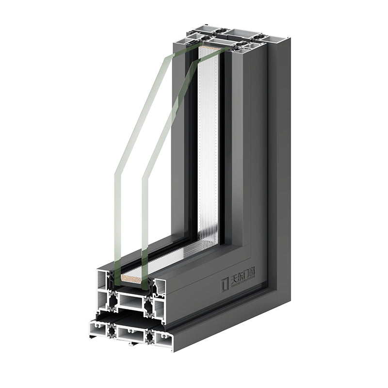 Tian Dong Doors and Windows Pinshu 110 Central Axis Door Panoramic 3.0mm thickened aluminum material 300kg pneumatic load-bearing Fushijie solid axis KOB electromagnetic lock