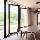 Tiandong Doors and Windows Pinshu 75 folding door with inner rail design, German Teno Wind thermal insulation strip, 6mm tempered glass anti-pinching balcony door