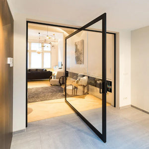 Tian Dong Doors and Windows Pinshu 110 Central Axis Door Panoramic 3.0mm thickened aluminum material 300kg pneumatic load-bearing Fushijie solid axis KOB electromagnetic lock