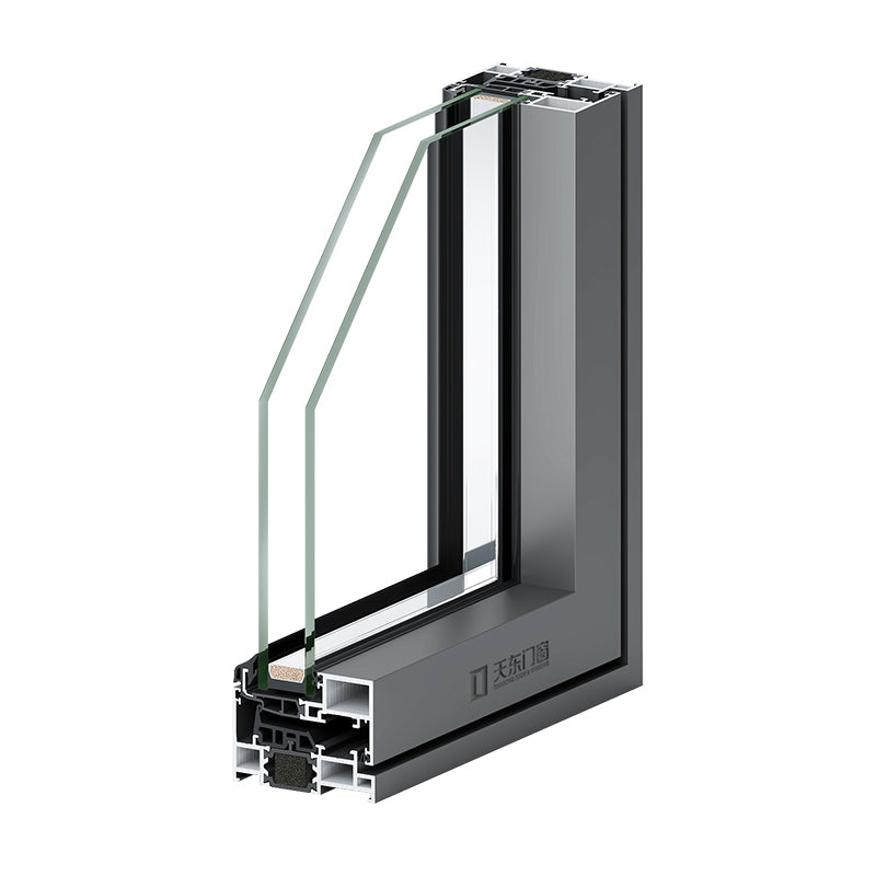 Tiandong Doors and Windows' Lizun Extreme 80 Hidden sash window, 2.5mm aviation aluminum narrow frame, panoramic view, German Vihagen hardware, uniform design both inside and out