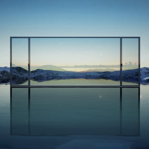 Tiandong Doors and Windows' Lizun Extreme 80 Hidden sash window, 2.5mm aviation aluminum narrow frame, panoramic view, German Vihagen hardware, uniform design both inside and out