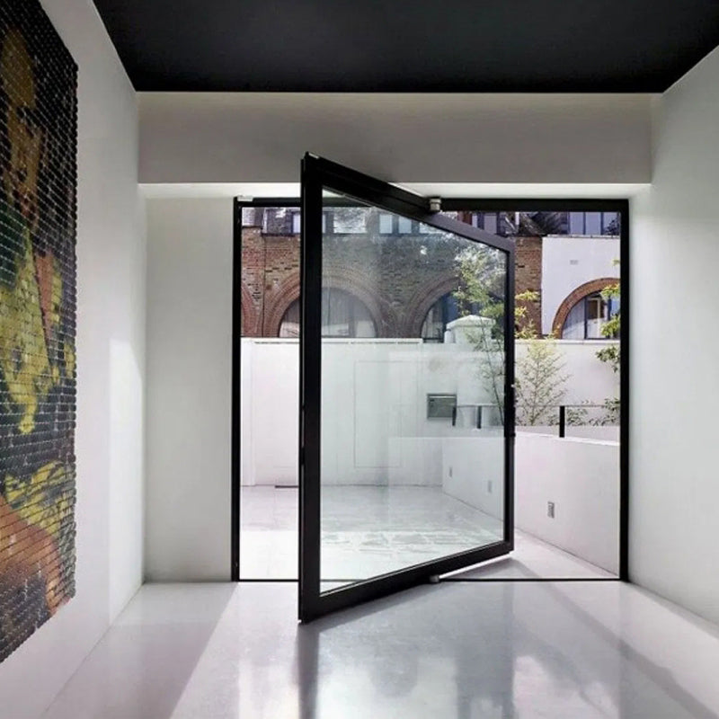 Tian Dong Doors and Windows Pinshu 110 Central Axis Door Panoramic 3.0mm thickened aluminum material 300kg pneumatic load-bearing Fushijie solid axis KOB electromagnetic lock