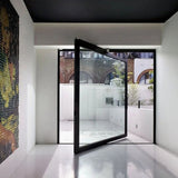 Tian Dong Doors and Windows Pinshu 110 Central Axis Door Panoramic 3.0mm thickened aluminum material 300kg pneumatic load-bearing Fushijie solid axis KOB electromagnetic lock