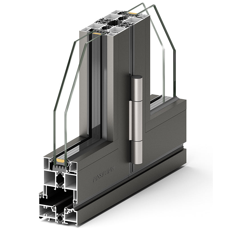 Tiandong Doors and Windows Pinshu 75 folding door with inner rail design, German Teno Wind thermal insulation strip, 6mm tempered glass anti-pinching balcony door