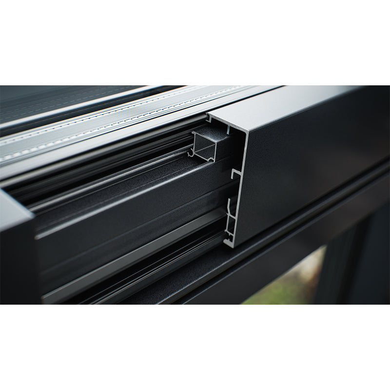 Tiandong Doors and Windows' Litun Borderless 85 seamless welded window is integrally formed without any gaps, with a thickness of 2.5mm aviation aluminum and German WEHAG hardware rounded corner protection