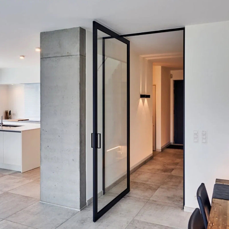 Tian Dong Doors and Windows Pinshu 110 Central Axis Door Panoramic 3.0mm thickened aluminum material 300kg pneumatic load-bearing Fushijie solid axis KOB electromagnetic lock