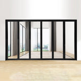 Tiandong Doors and Windows Pinshu 75 folding door with inner rail design, German Teno Wind thermal insulation strip, 6mm tempered glass anti-pinching balcony door