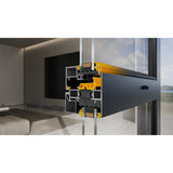 Tiandong Doors and Windows' Lizun Extreme 80 Hidden sash window, 2.5mm aviation aluminum narrow frame, panoramic view, German Vihagen hardware, uniform design both inside and out