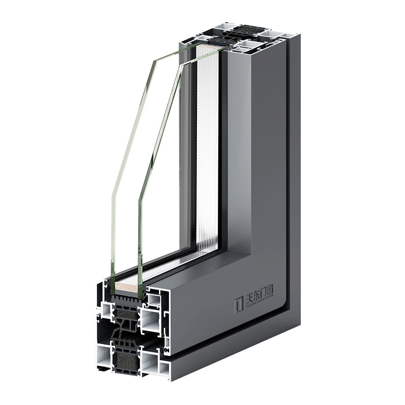 Tiandong Doors and Windows' Litun Borderless 85 seamless welded window is integrally formed without any gaps, with a thickness of 2.5mm aviation aluminum and German WEHAG hardware rounded corner protection