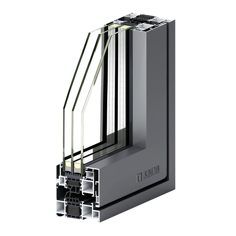 Tiandong Doors and Windows' Litun Borderless 85 seamless welded window is integrally formed without any gaps, with a thickness of 2.5mm aviation aluminum and German WEHAG hardware rounded corner protection