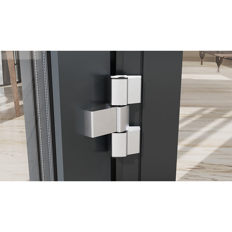 Tiandong Doors and Windows' Lizun 80 level door with embedded LED light strips and German Noto hinges, 2.0mm thickened aluminum anti-theft entrance door