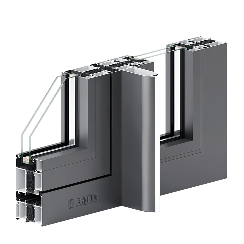 Tiandong Doors and Windows' Lizun 80 level door with embedded LED light strips and German Noto hinges, 2.0mm thickened aluminum anti-theft entrance door